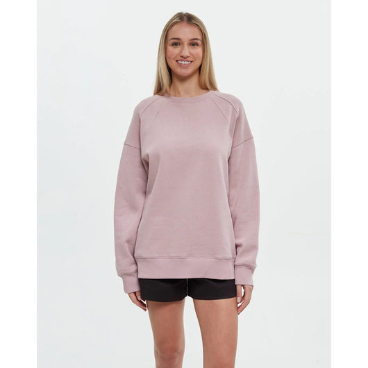 TENTREE - WOMENS BLUFFS CREW | Vintage Mauve