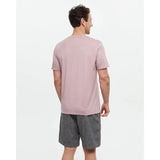TENTREE - BAKER HENLEY TEE | Vintage Mauve Heather
