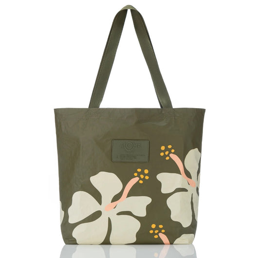ALOHA COLLECTION - Reversible Tote Bag | Mo'orea Olive