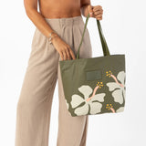 ALOHA COLLECTION - Reversible Tote Bag | Mo'orea Olive
