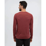 TENTREE - BAKER HENLEY LONGSLEEVE TEE | Cottage Red Heather