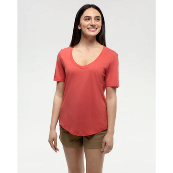TENTREE - BRACKLEY T-SHIRT | Deep Coral Heather