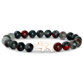 FAHLO - RHINO TRACKING BRACELET | SAVANNA STONE