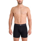 SAXX - ESSENTIAL COTTON BOXER BRIEF FLY (3-PACK) | Black