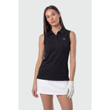 TEAMLTD - SLEEVELESS PAR-TEE POLO SHIRT | Black