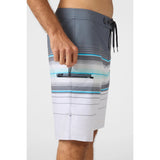 ONEILL - HYPERFREAK HEAT STRIPE 19" BOARDSHORT | GREY