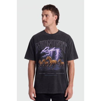 TEAMLTD - STAMPEDE OVERSIZED TEE | Acid Black