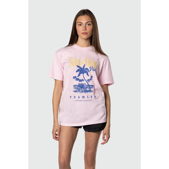 TEAMLTD - OVERSIZED TEE | Sunshine Vibes Pink