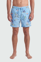 TEAMLTD - CLASSIC 6" SWIM SHORTS | Catch of the Day Blue
