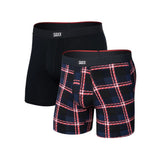 SAXX - VIBE XTRA SOFT COMFORT BOXER (2-PACK) | Confection Plaid/Black