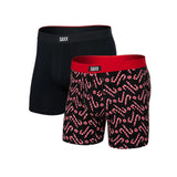 SAXX - VIBE XTRA SUPER SOFT BOXER BRIEF (2-PACK) | MINT CONDITION/BLACK