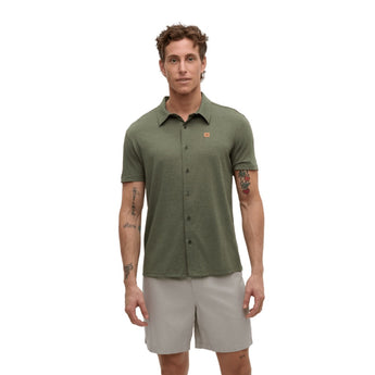 TENTREE - HAWTHORN SHIRT | Deep Olive Heather