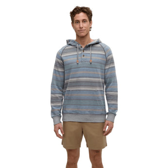 TENTREE - WOODROW HOODIE | Graphite Multi Stripe