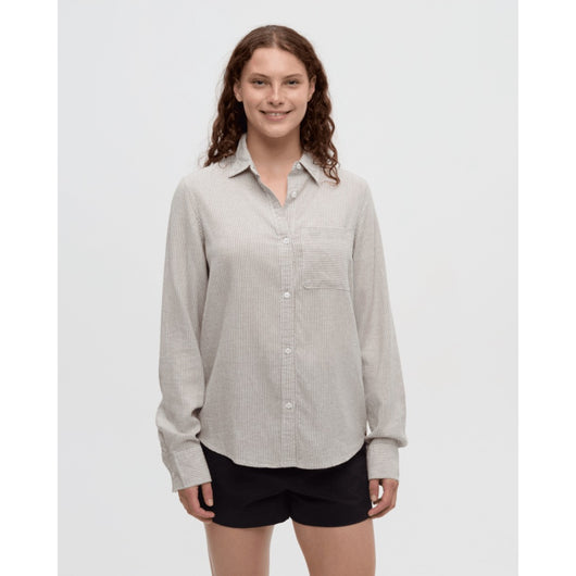 TENTREE - SLOAN SHIRT | Clay/Railroad Stripe