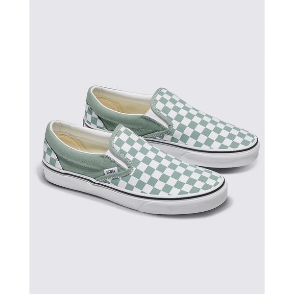 VANS - CLASSIC SLIP-ON CHECKERBOARD | ICEBERG GREEN COLOR THEORY