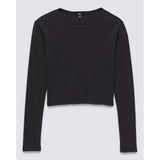 VANS - DREW RIB LONGSLEEVE TOP | BLACK