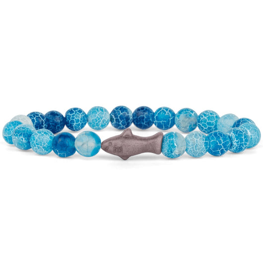 FAHLO - SHARK TRACKING BRACELET | AQUA BLUE