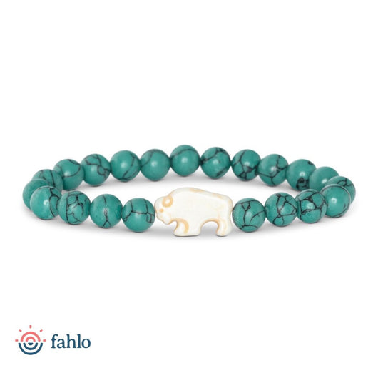 FAHLO - BISON TRACKING BRACELET | Turquoise