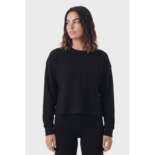 TEAMLTD - EVERYDAY WAFFLE LONGSLEEVE | Black