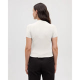 TENTREE - WHITNEY MOCK NECK | Cotton White