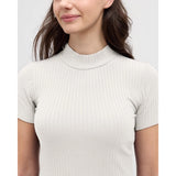 TENTREE - WHITNEY MOCK NECK | Cotton White