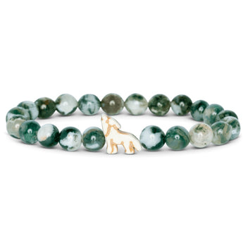 FAHLO - RED WOLF TRACKING BRACELET | WOODLAND GREEN