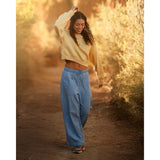 TENTREE -  BLUFFS CROPPED CREW | Dusk Yellow
