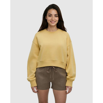 TENTREE -  BLUFFS CROPPED CREW | Dusk Yellow