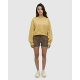 TENTREE -  BLUFFS CROPPED CREW | Dusk Yellow