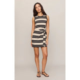 Z SUPPLY - MATTIE STRIPED MINI DRESS | Ash Black