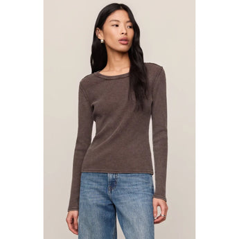Z SUPPLY - ARLET MINI THERMAL TOP | Dark Chocolate