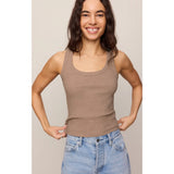 Z SUPPLY - ROWE RIB SCOOP TANK | Heather Ash
