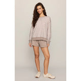 Z SUPPLY - EVERYDAY FRENCH TERRY STRIPED CREW | Heather Ash