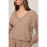 Z SUPPLY - EVERYDAY FRENCH TERRY V-NECK | Heather Ash