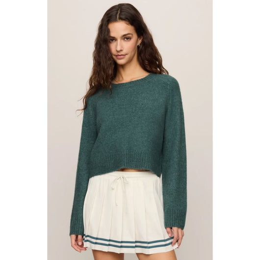 Z SUPPLY - STAND IN CROPPED SWEATER | Emerald Cove