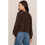 Z SUPPLY - COMING UP SWEATER | Dark Chocolate