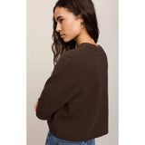 Z SUPPLY - COMING UP SWEATER | Dark Chocolate