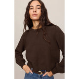 Z SUPPLY - COMING UP SWEATER | Dark Chocolate