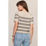 Z SUPPLY - GATEWOOD STRIPE SWEATER | Light Oatmeal Heather