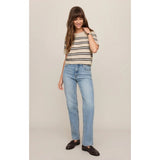 Z SUPPLY - GATEWOOD STRIPE SWEATER | Light Oatmeal Heather