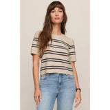 Z SUPPLY - GATEWOOD STRIPE SWEATER | Light Oatmeal Heather