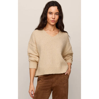 Z SUPPLY - BOLTON BOUCLE SWEATER | Chalk