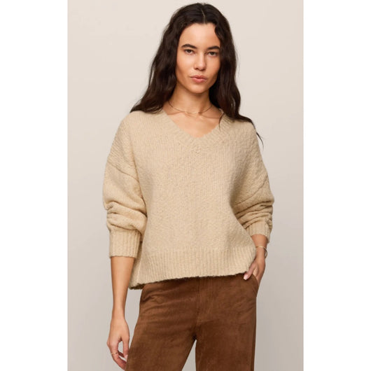 Z SUPPLY - BOLTON BOUCLE SWEATER | Chalk