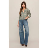 Z SUPPLY - MEDINA COZY STRIPE CARDIGAN | Aqua Cloud