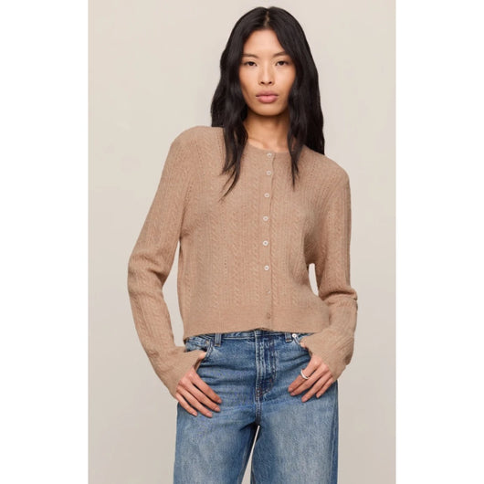 Z SUPPLY - MEDINA POINTELLE CARDIGAN | Macaroon