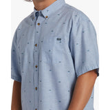 BILLABONG - ALL DAY JACQUARD SS BUTTON-UP | WASHED BLUE