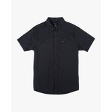 RVCA - THAT'LL DO STRETCH SS BUTTON-UP | BLACK - The Cabana.ca