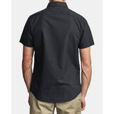 RVCA - THAT'LL DO STRETCH SS BUTTON-UP | BLACK - The Cabana.ca