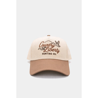 COUNTRY LIBERTY - DUCK HUNTING HAT | Natural/Brown