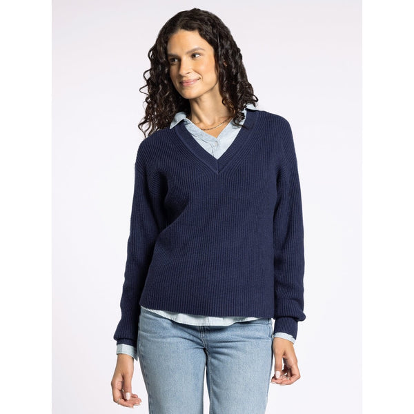 THREAD & SUPPLY - CORNELIA SWEATER | BLUE NIGHTS - The Cabana.ca